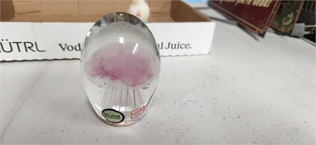 Vintage Glow In The Dark Paperweight, Needs Cleaned & Has Damage To It.