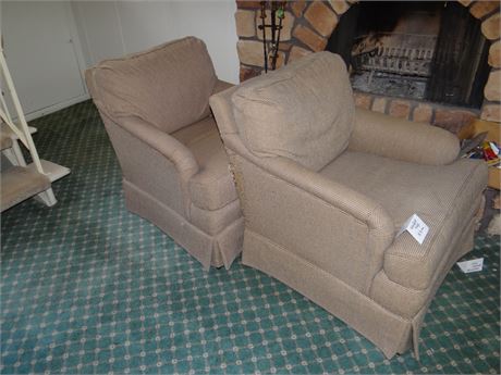 2 Overstuffed Chairs