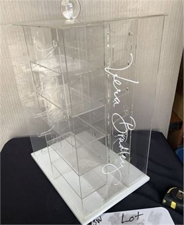Vera Bradley Branded Lucite Revolving Wallet Display Case