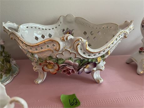 Vintage Von Schierholz Porcelain Floral Bowl, Germany