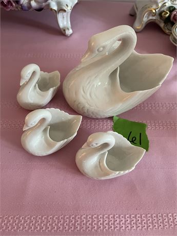 Porcelain Swans