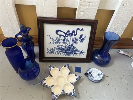 Decor, Blue Glass