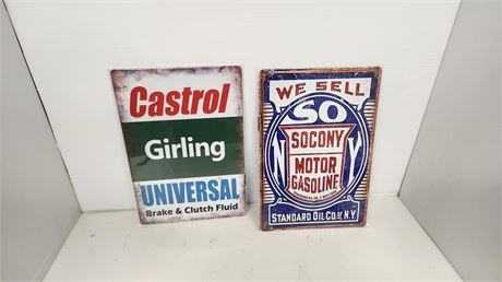 2 Metal Signs