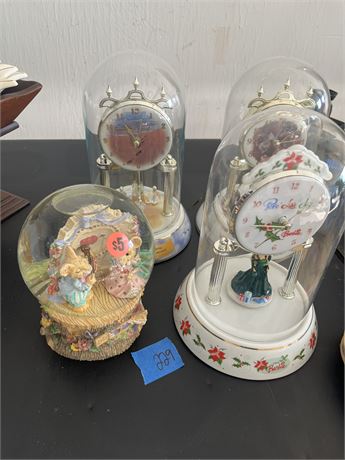 Collectible Keepsake Clocks, Barbie, etc