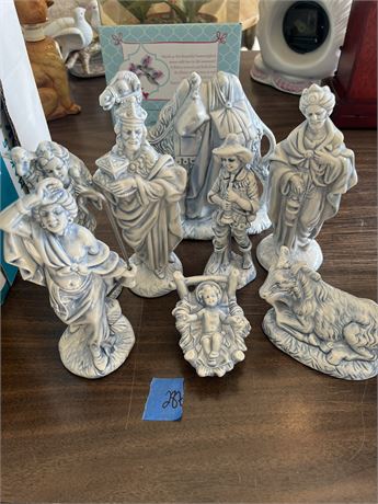 Hand Painted Nativity Set