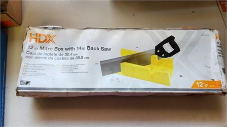 HDX 12In. Miter Box With 14 In. Back Saw