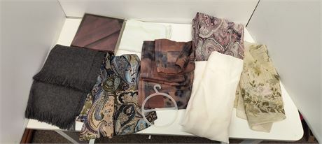 Lot of scarves