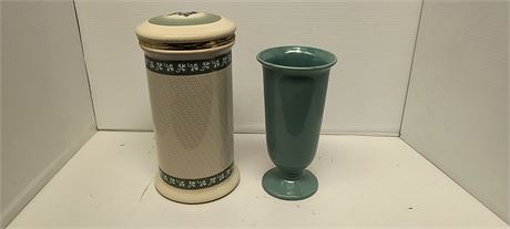Canister and vase