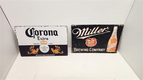2 Metal Signs