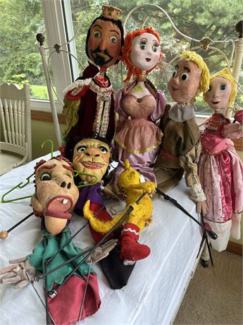 Vintage Handmade Puppets