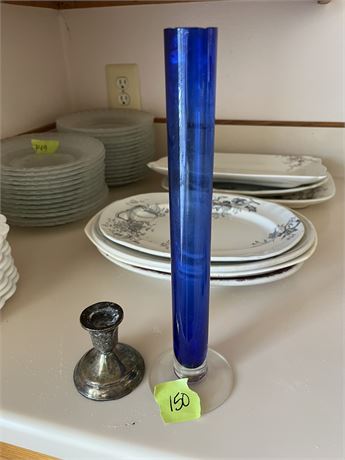 Blue Vase, Candle Holder