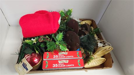 Lot Of Vintage Christmas Decorations