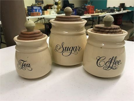 Coffee, Sugar & Tea Jars