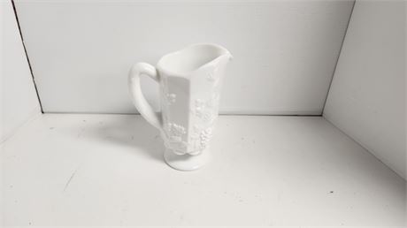 White Milk Glass Pitcher