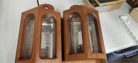 2 Wood Candle Wall Holders