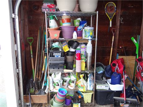 Garden Items- Shelf not Included