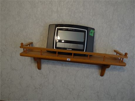 Shelf and Clock
