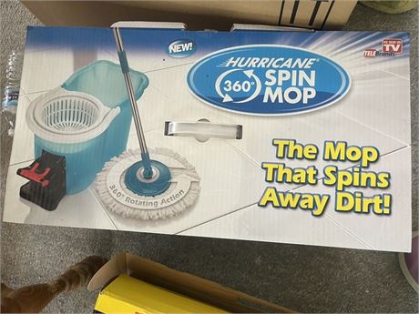 Hurrican Spin Mop, In Box