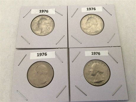 4 - 1976 Bicentennial Quarters