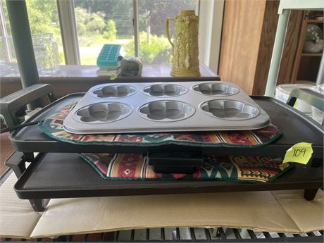 Electric Flat Pan and Pan