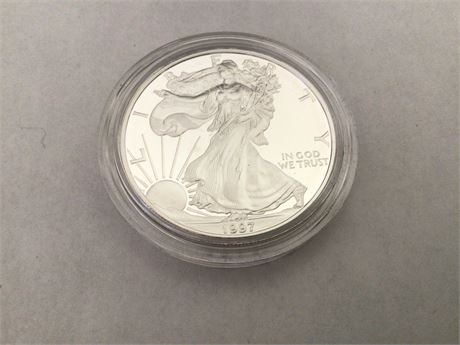1997 American Silver Eagle 99.9% Silver