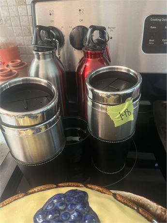 Coffee Travel Mugs, Water Bottles