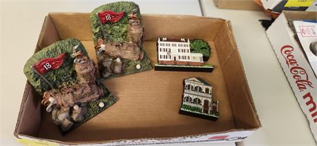 Book ends and small buildings