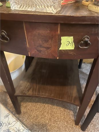Wood Side Table