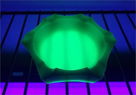 Uranium Glass Ashtray