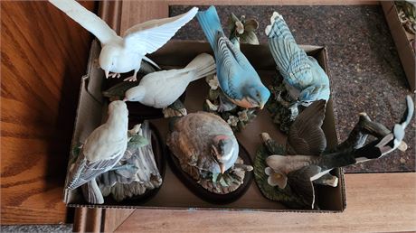 Homco Masterpiece Porcelain Bird Statues