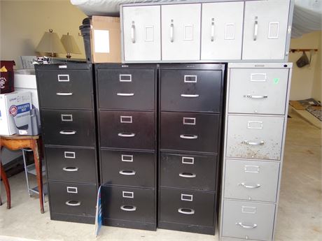 5 Filing Cabinets