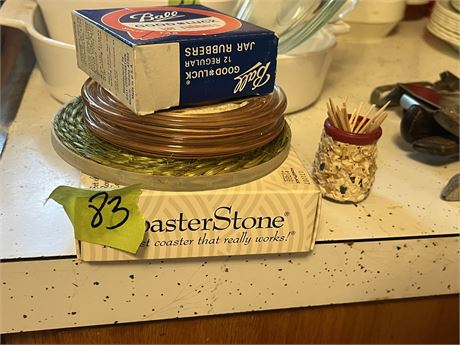 Coasters, Canning Jar Rubbers