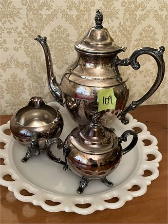 Vintage Footed Teapot Set