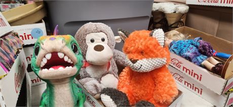 Lot of stuffed animals
