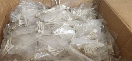 Box Of White Golf Tees