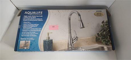 Aqualife Kitchen Faucet With Pulldown Spray Spout