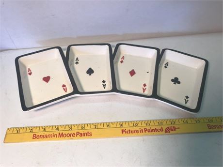 Gambling Themed Divided Dish