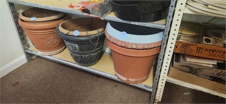 Edging and flower pots