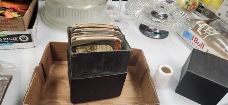 Vintage Stereoscope Pictures & Vintage lesson Book