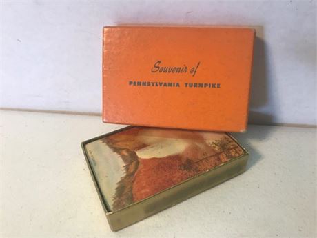 Vintage Souvenir of Pennsylvania Turnpike Playing Cards
