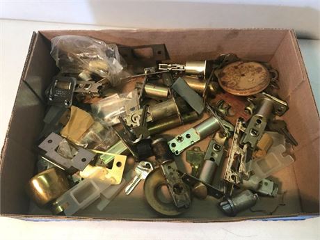Flat of Door Hinges & Misc.