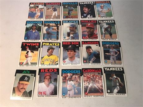20 1986 Topps Baseball Cards (#6)