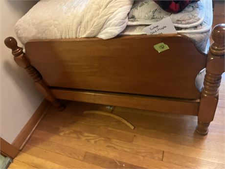 Vintage Maple Wood Bed