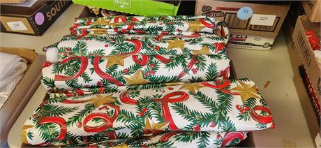 Lot Of Vintage Christmas Tableclothes
