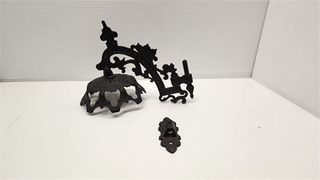 Cast Iron Wall Candle Holder