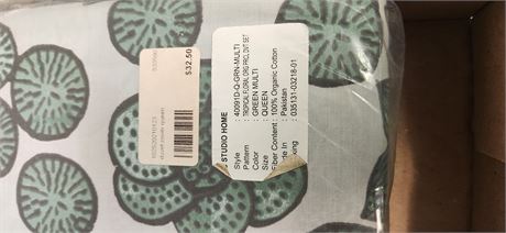 Green Muilti Duvet Cover Queen