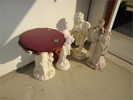 Statues.