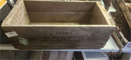 Vintage wood crate