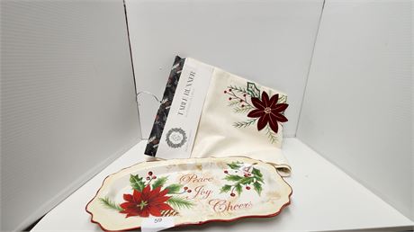 Table Runner and platter