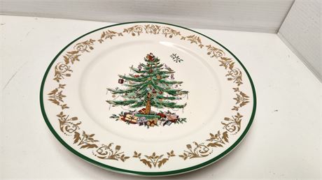 Spode Christmas Tree Gold Round Platter